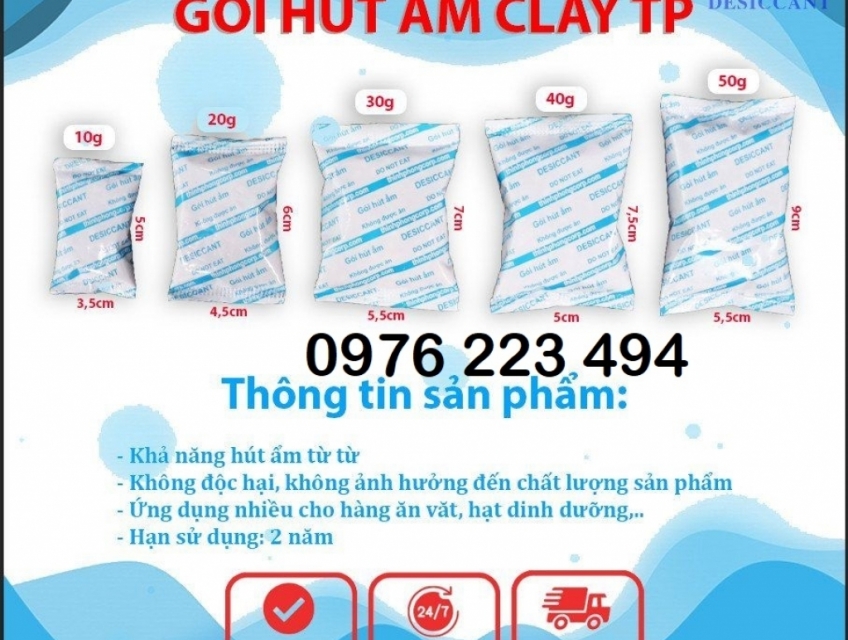 Gói hút ẩm giá tốt 0976 223 494