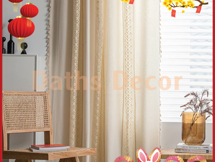 Rèm vải gấm lụa Satin cho đơn giản, sang trọng