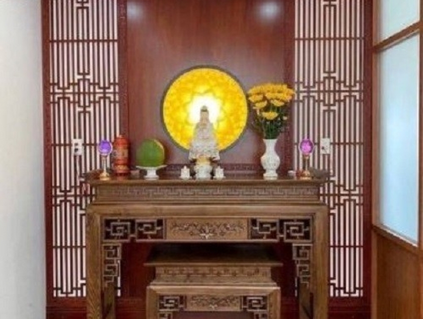 Án Gian Thờ BT 08 Mẫu Triện Sen Tài Lộc uy tín tại HN, HCM, Toàn Quốc