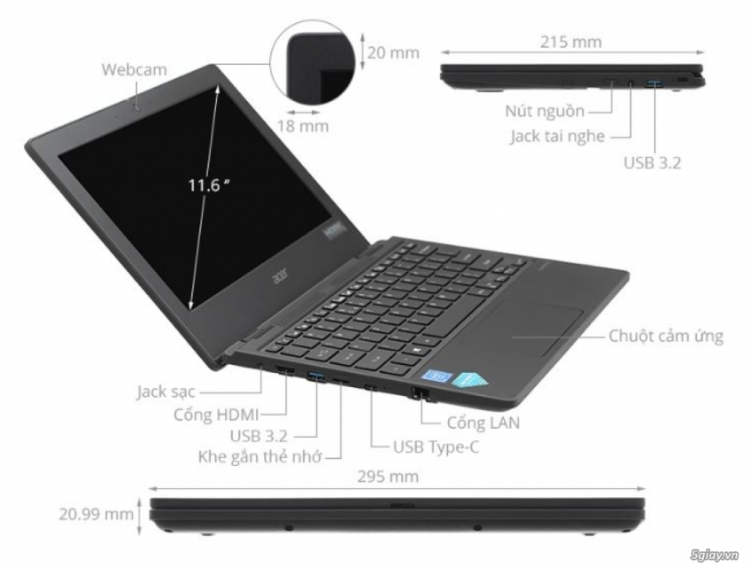 Laptop Acer TravelMate B3 TMB311 31 P49D