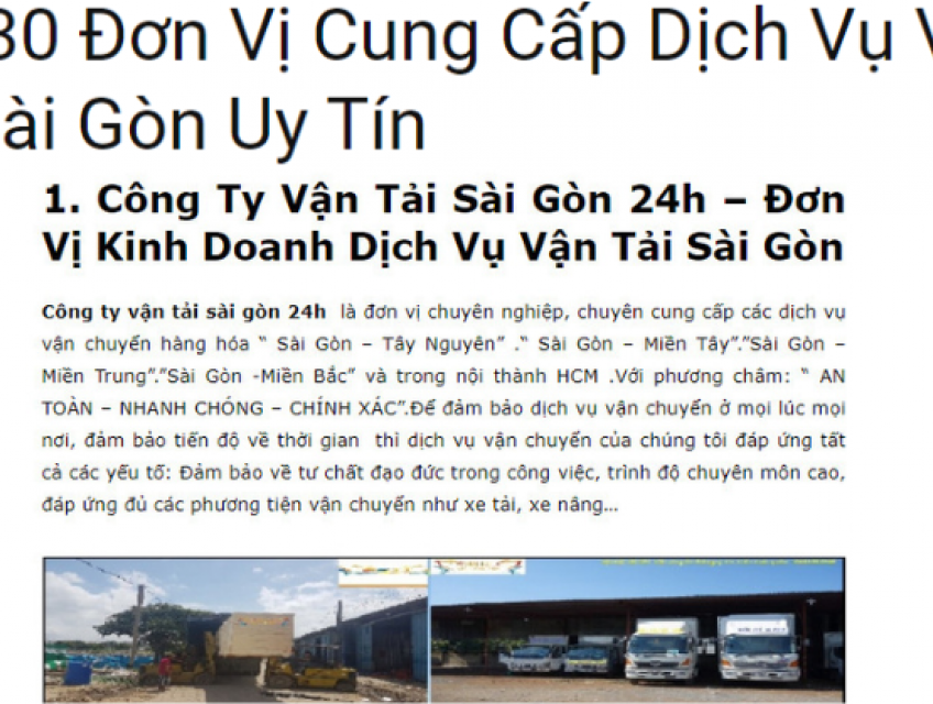 Gửi hàng ở đâu tốt nhất? Vận Tải Sài Gòn 24H 0986.242.680