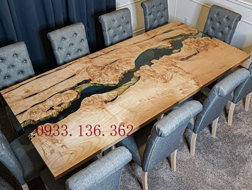 Bàn Gỗ Epoxy Hiện Đại