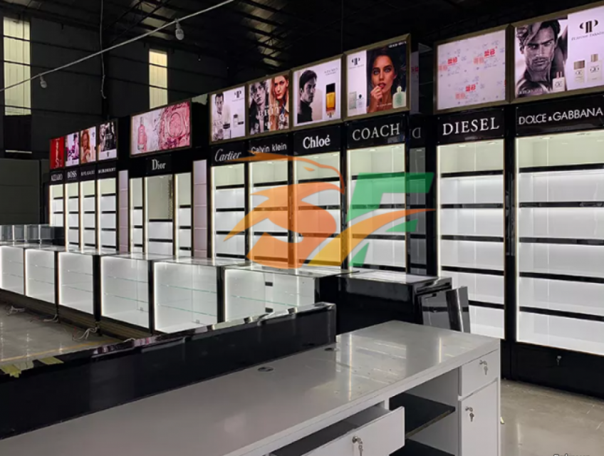 Tủ trưng bày nước hoa sản xuất trực tiếp giá tốt