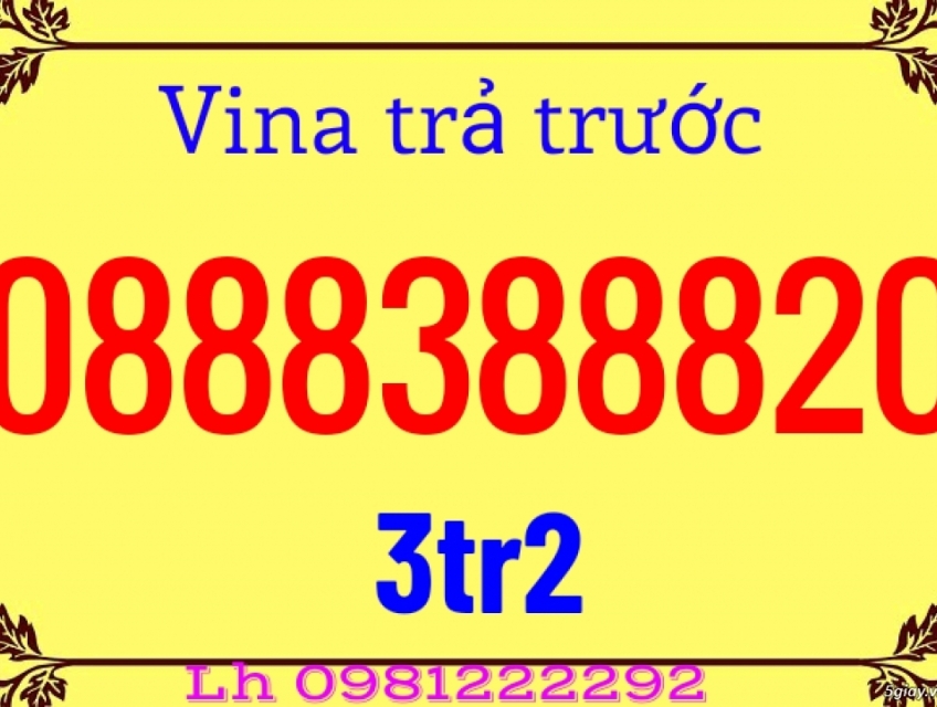 0888388820 3tr2 stt vào tên chính chủ