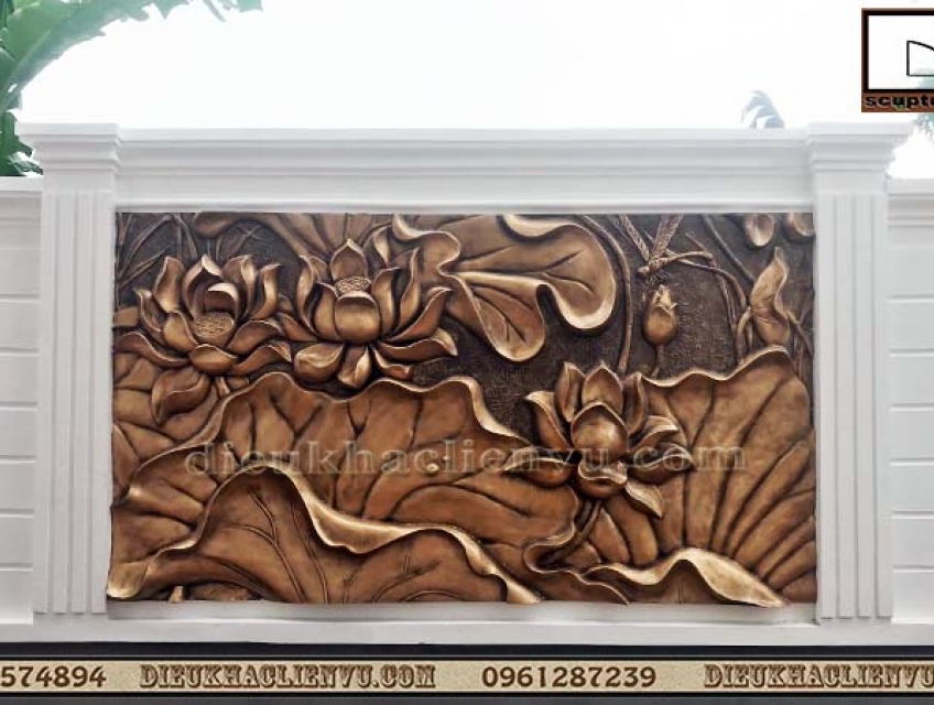 Thi công lắp đặt chuyên nghiệp phù điêu sân vườn