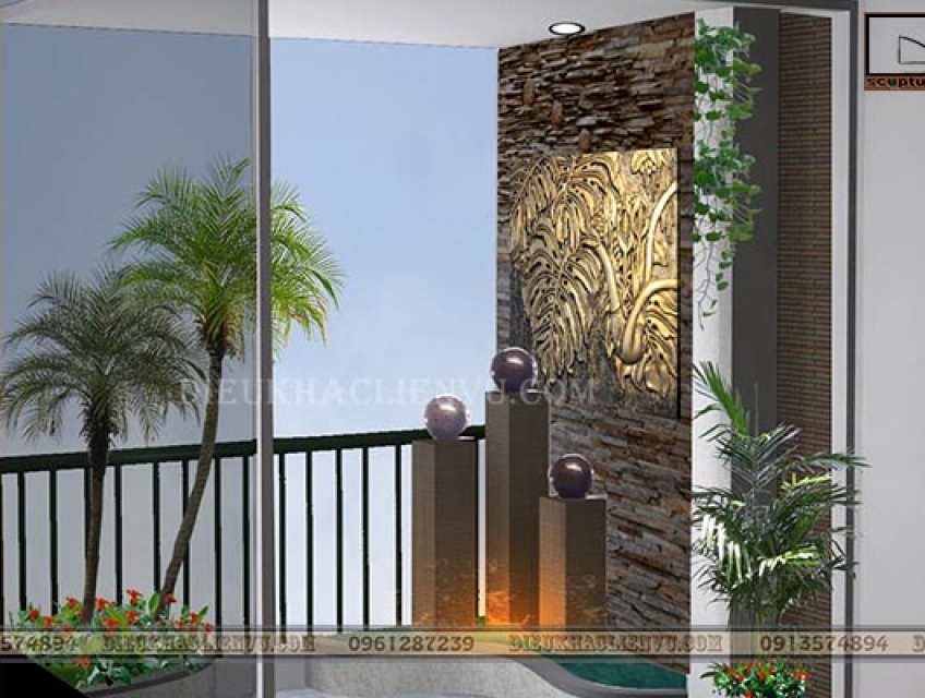 Tiểu cảnh ban công chung cư