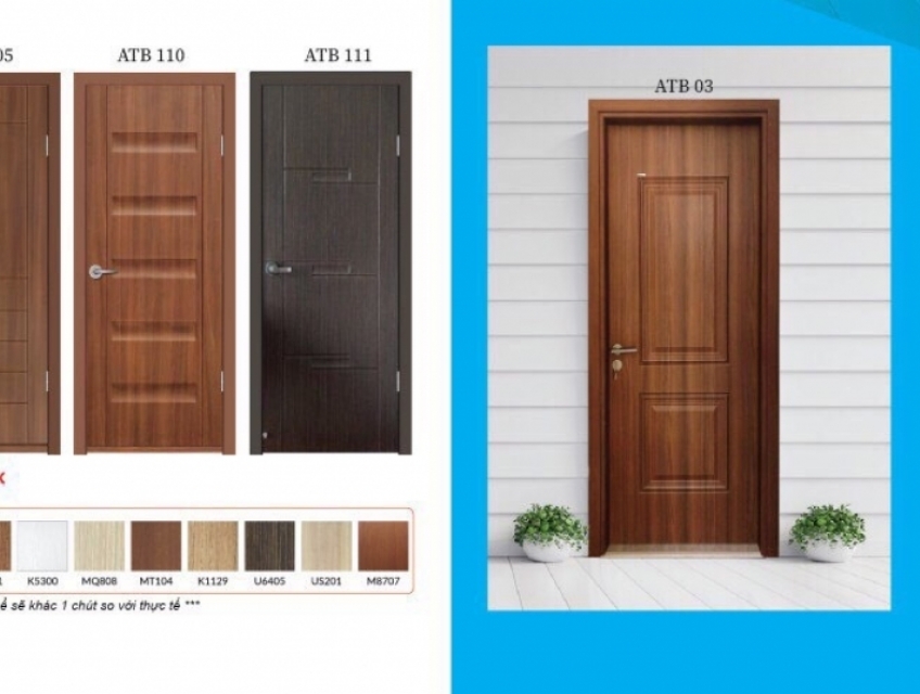 Cửa phòng cao cấp, cửa Nhựa Hàn Quốc giá xưởng