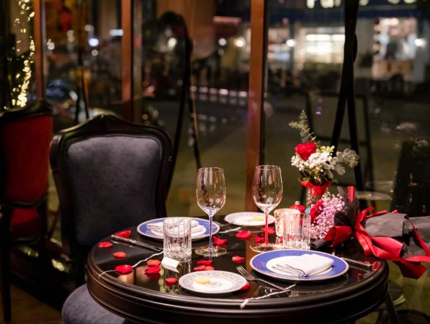 Thực đơn cho buổi hẹn hò lãng mạn tại nhà hàng GU