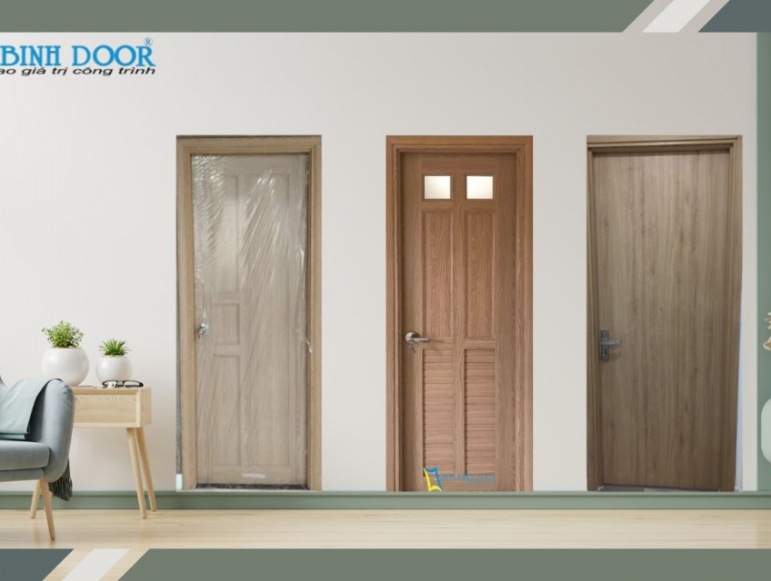 Báo giá cửa nhựa giả gỗ và cửa gỗ cho phòng vệ sinh