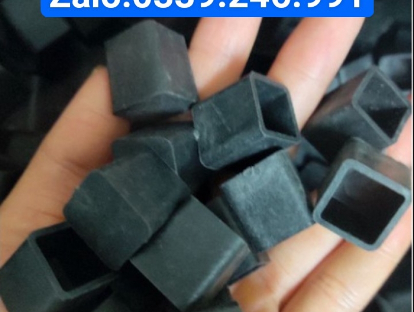 Bao ngoài chân đế hộp 12x12mm, chụp núm, nút cao su, bịt chân bàn ghế, hộp