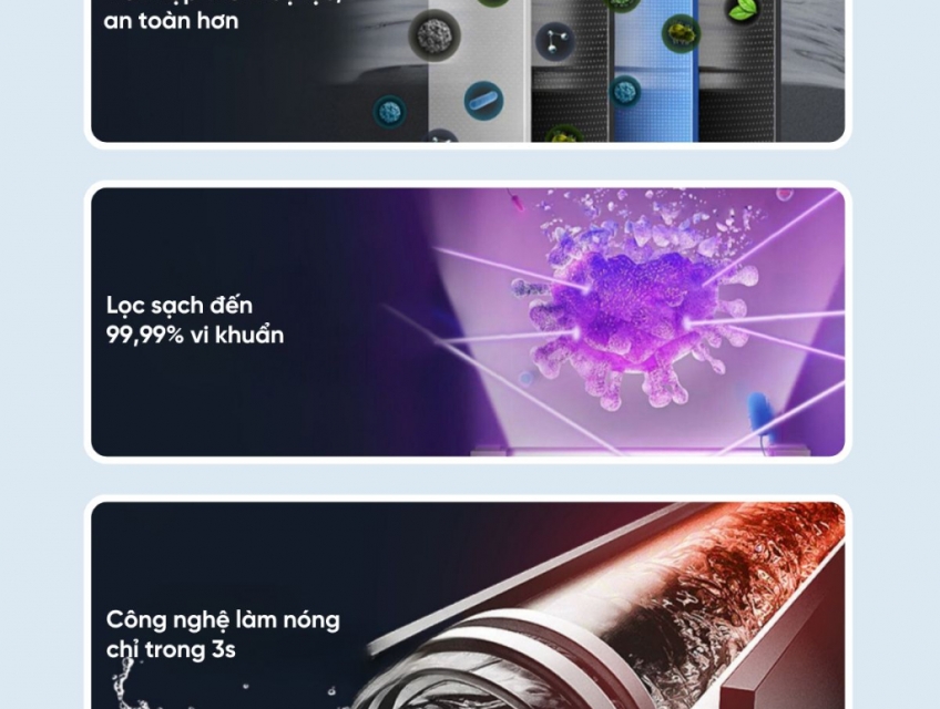 Review chân thực về bình thủy điện nóng lạnh BWT của Đức