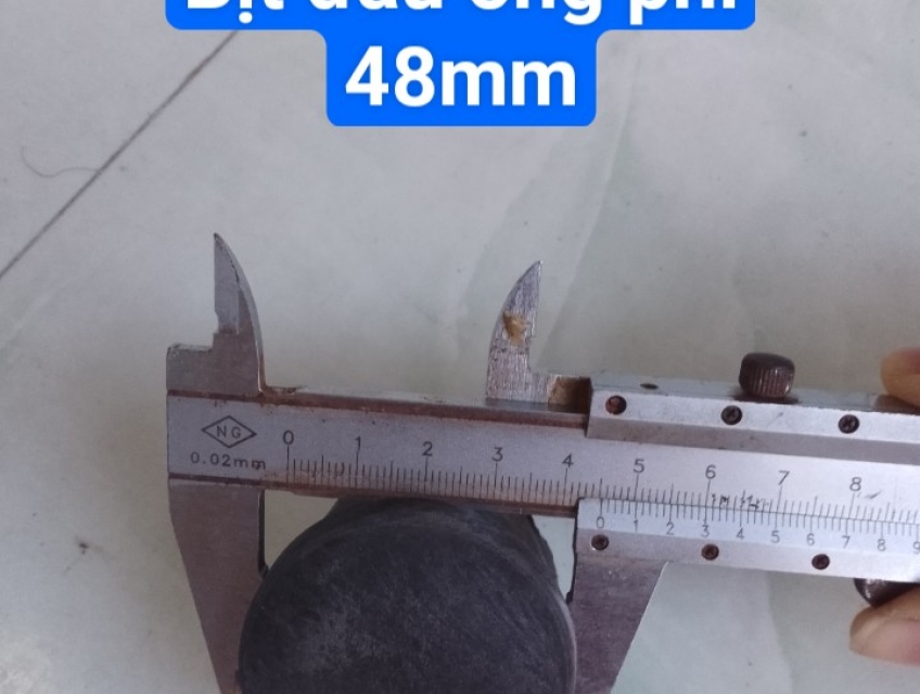 Nắp chụp ống tròn phi 48mm, bịt đầu ống hộp