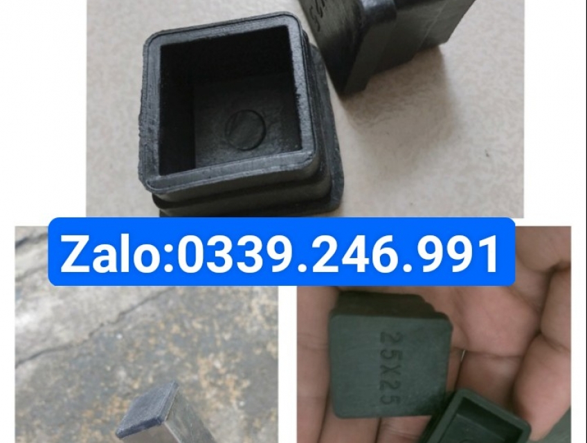 Nắp bịt có tăng giảm, bịt đầu chân bàn ghế 25x25mm