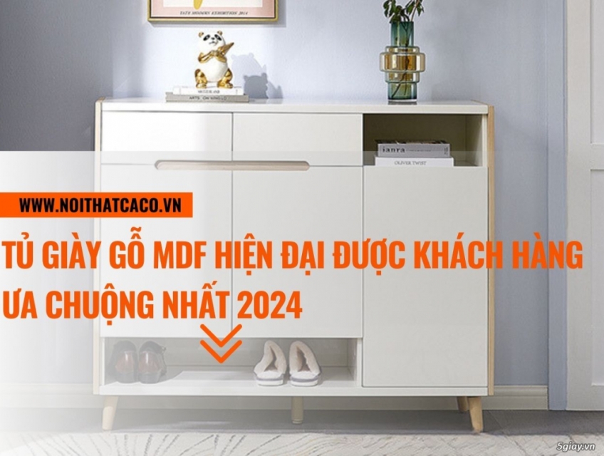Tủ giày gỗ MDF hiện đại được khách hàng ưa chuộng nhất 2024