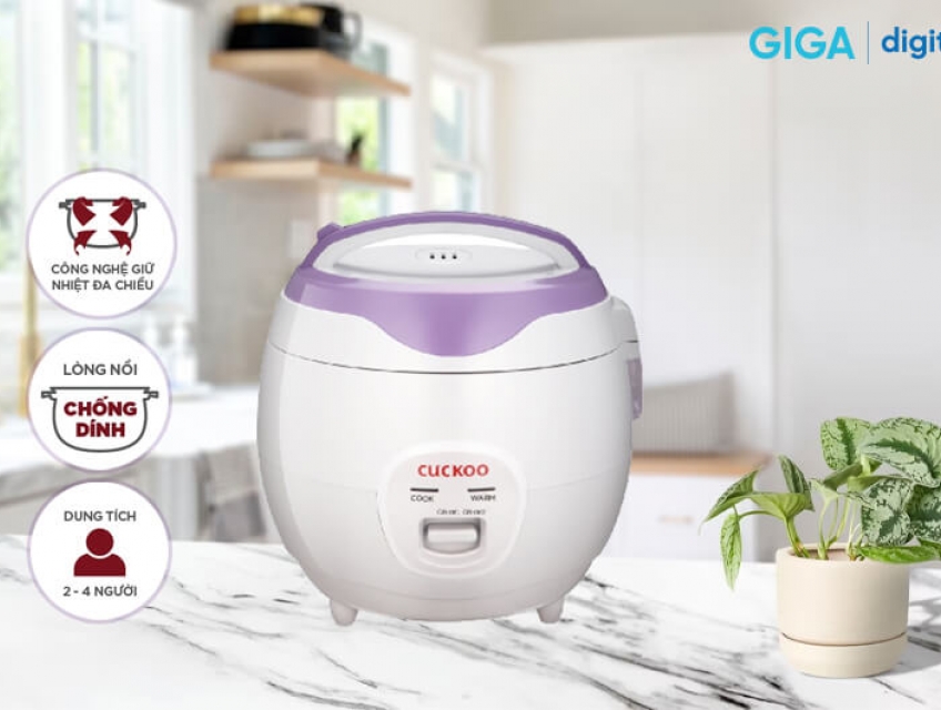 Nồi cơm CR-0671/VWVNCV nấu cơm chín đều, nhanh chóng