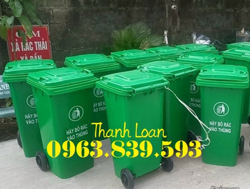 Thùng rác gia đình dung tích 60L-120L,thùng rác nhựa hdpe 0963 839 593