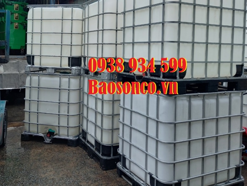 Tank nhựa 1000L đã qua sử dụng, tank nhựa cũ 1000L