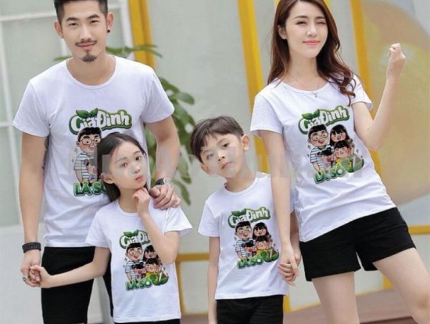 Áo Thun Gia Đình Cổ Tròn Mùa Hè Thoáng Mát Chất Lượng – ATGD00012