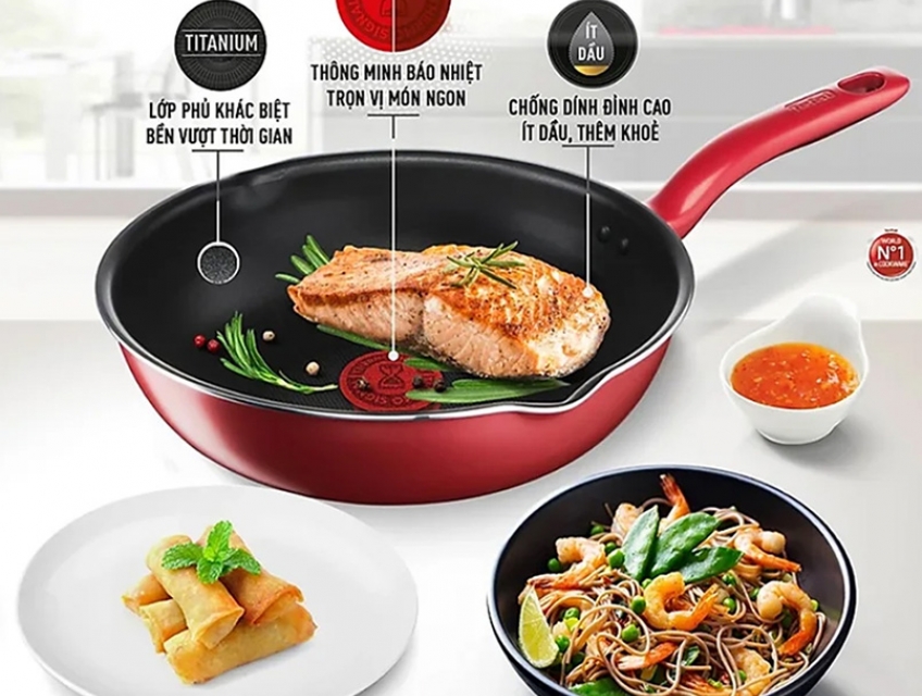 Chảo G1350296 sở hữu công nghệ cảnh báo nhiệt Thermo-spot