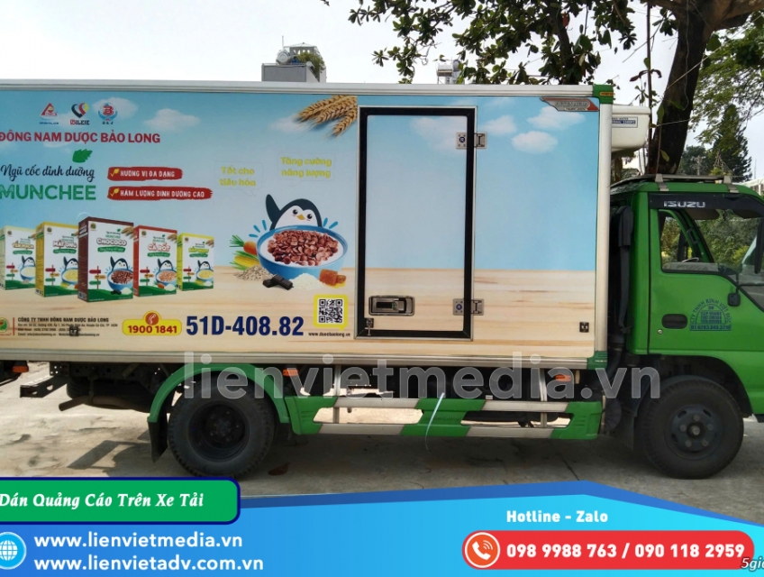 Chuyên thực hiện quảng cáo trên xe tải theo dự án trên toàn quốc