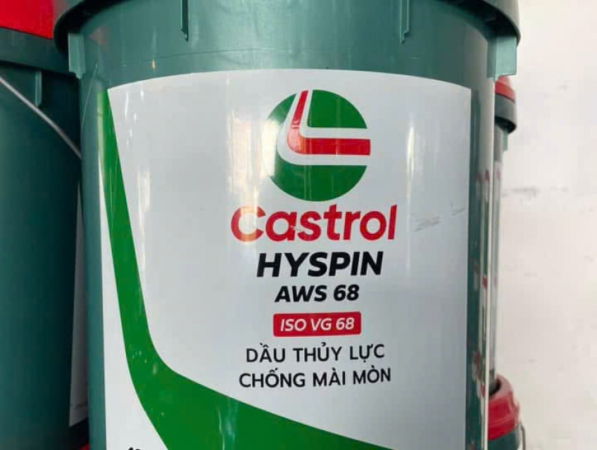 Dầu thủy lực Castrol HYSPIN AWS 68 18L chính hãng.