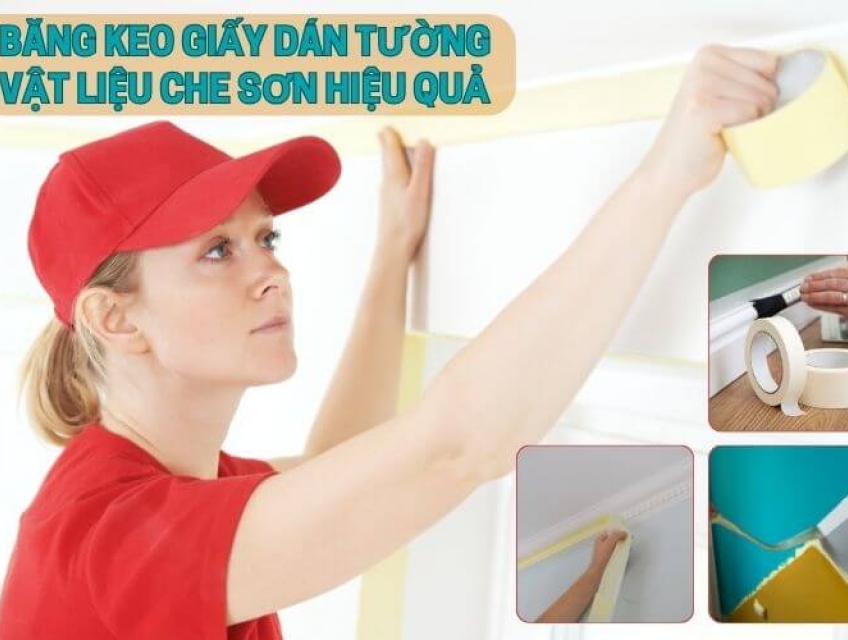 Băng Keo Giấy Dán Tường - Vật Liệu Che Sơn Hiệu Quả