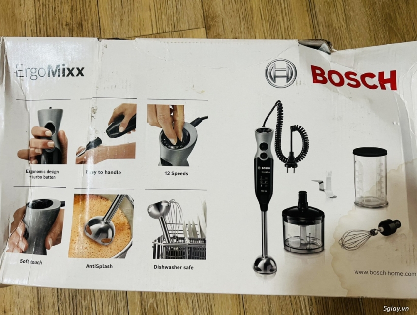 Máy xay thực phẩm cầm tay Bosch MSM67160 - 12 cấp độ