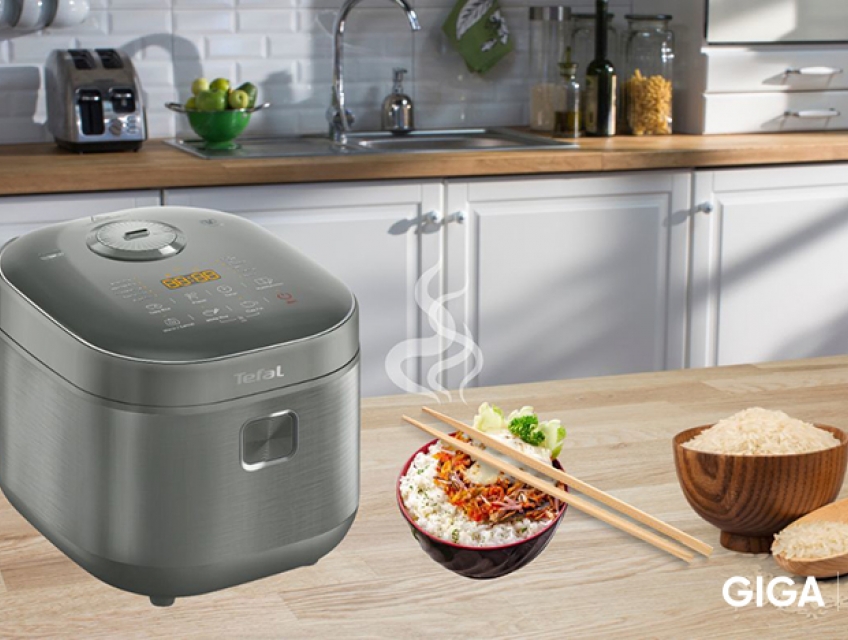 Nồi cơm điện tử Tefal 1.8 lít RK818A68 giữ trọn dưỡng chất từ hạt gạo