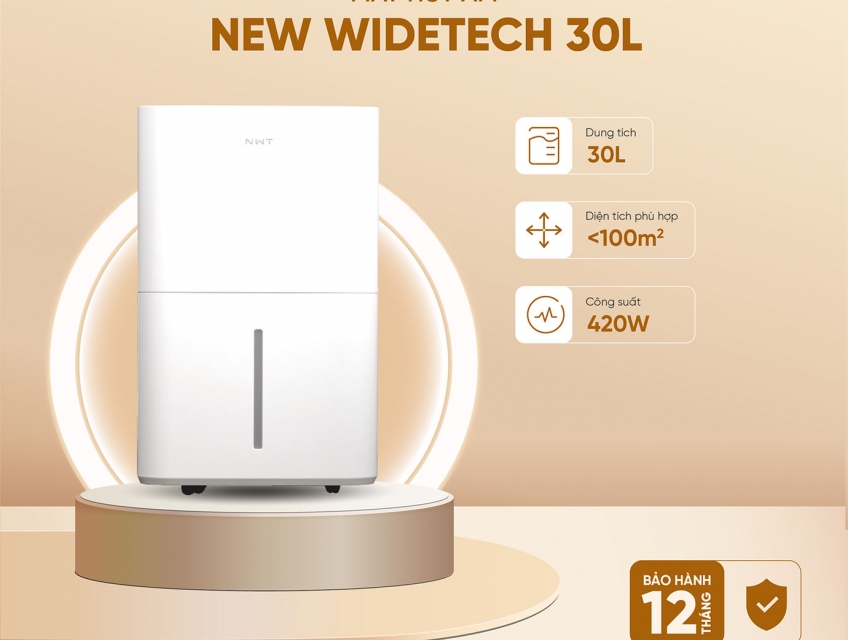 Lý do nên sử dụng máy hút ẩm New Widetech WDH330EFW1 30L