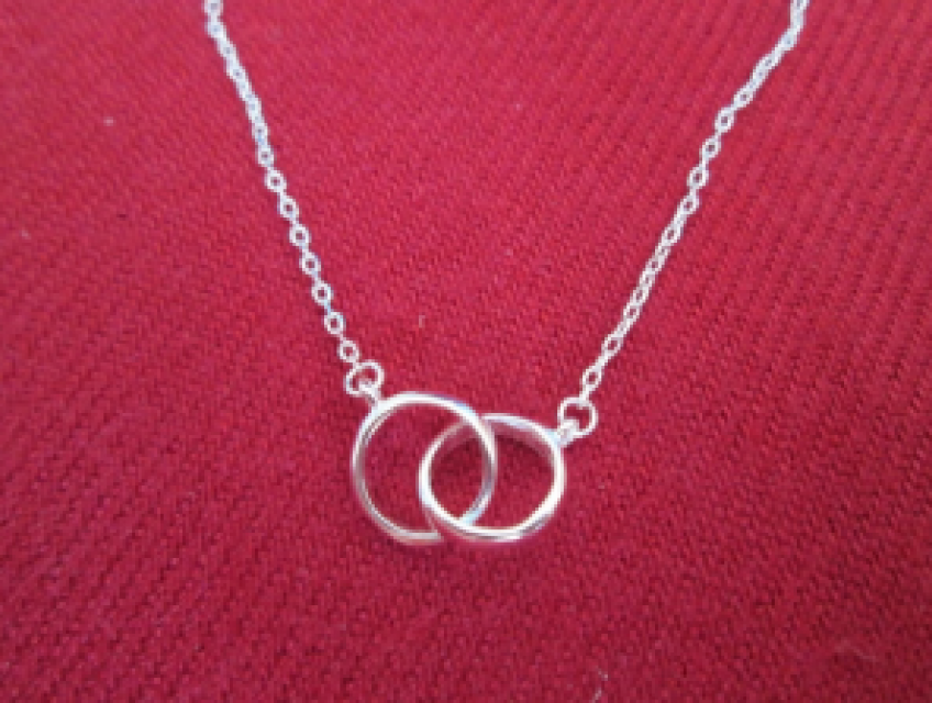 Vòng Cổ Đôi BFF 2 Nhẫn Đôi Cho Nữ