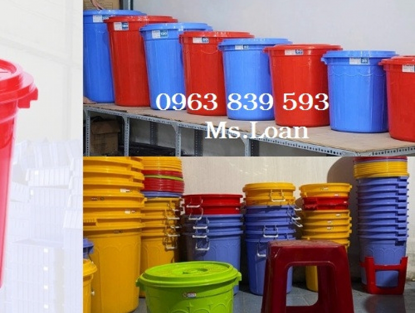 Xô nhựa-thùng nhựa 35L 45L 60L 80L muối dưa,đựng gạo 0963839593