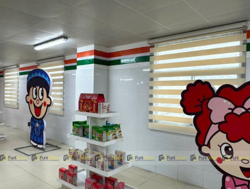 Lắp Đặt Rèm Cầu Vồng Màu Vàng Kem Chính Hãng Giá Tốt