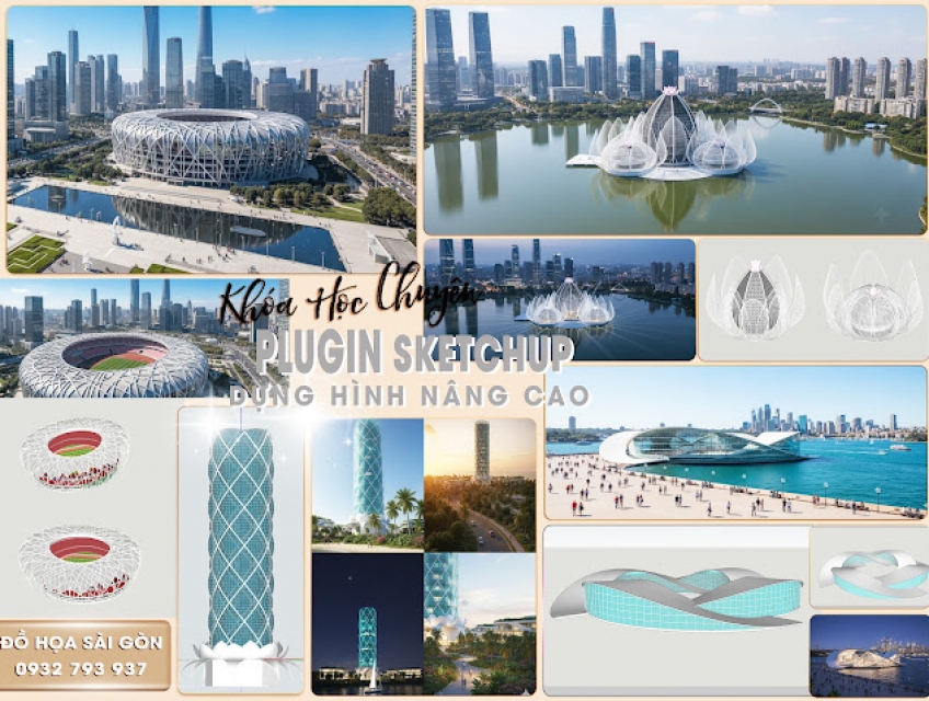 KHÓA HỌC DẠY KÈM  PLUGIN SKETCHUP DỰNG HÌNH NÂNG CAO TẠI TP.HCM