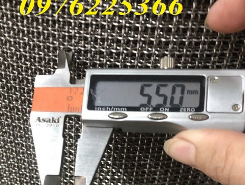 Lưới đan inox 304 mắt 5x5 dày 1ly