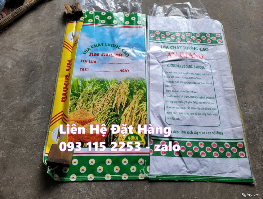 BAO LÚA 40KG – HÀNG CÓ SẴN, GIAO 24/7