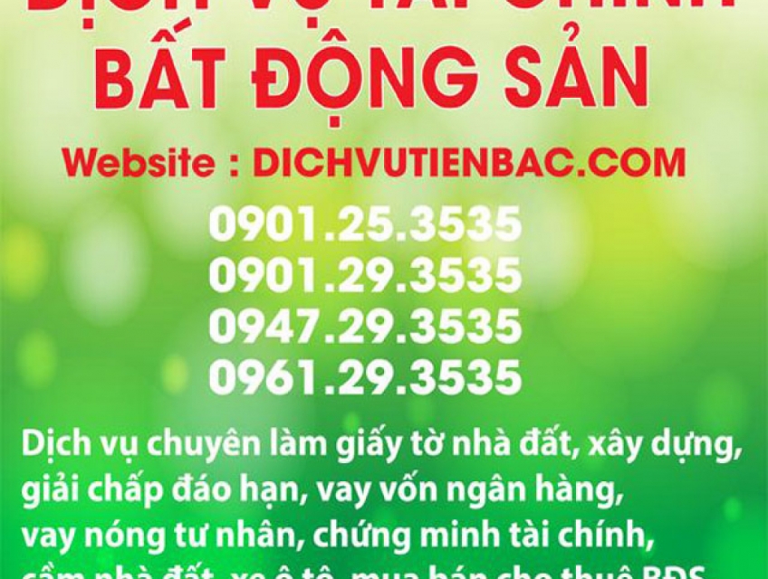 Cầm nhà đất, sổ đỏ, sổ hồng Khánh Hòa, lãi suất rẻ thấp nhất
