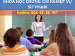 Học chứng chỉ nghiệp vụ sư phạm dạy cấp 1,2,3 tại Hà Nội - 0946868957