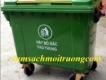 Xe gom rác nhựa, xe gom rác 660 lít, xe gom rác nhựa HDPE, bán xe rác