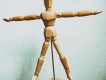 Mô hình ma nơ canh hình nộm người gỗ - Wooden mannequin