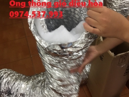 Ống gió mềm nhôm bảo ôn D150 hàng có sẵn