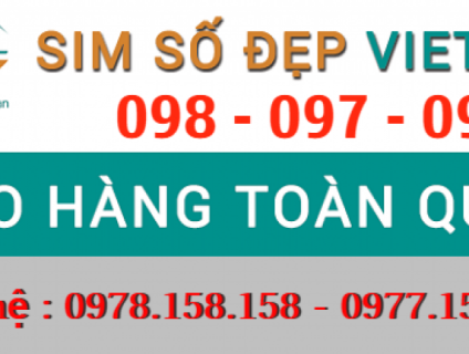 Xả kho sim số đẹp giá rẻ 096, 097, 098, 03