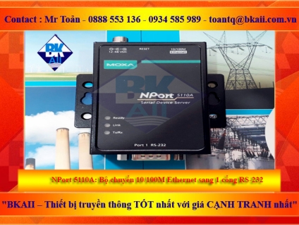 Nport 5150a: Converter 1 cổng RS232 sang Ethernet.