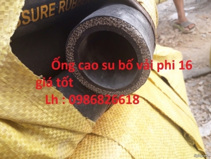 Bán ống cao su bố vải phi 16, các loại ống cao su giá tốt nhất