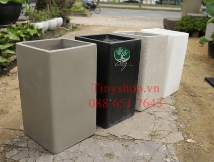 chậu xi măng vuông giá rẻ hcm