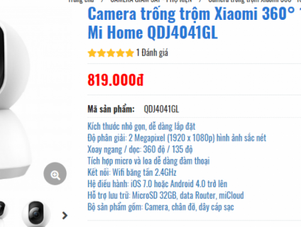 CAMERA - TAI NGHE BLUTOOTH XIAOMI