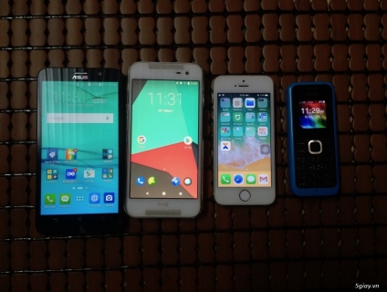 Zenfone 2 (Z008D), iPhone 5s gold, HTC Butterfly 2 giá xác siêu rẻ.