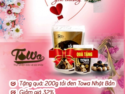 [Quà Tặng Mẹ :8-3] Tỏi Đen Nhật Bản Towa Khuyến Mại Lớn