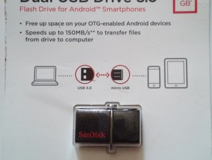 USB OTG SanDisk Ultra Dual 64GB usa 2 đầu cắm dành cho Android, và laptop, end 23h00 04/03/2020