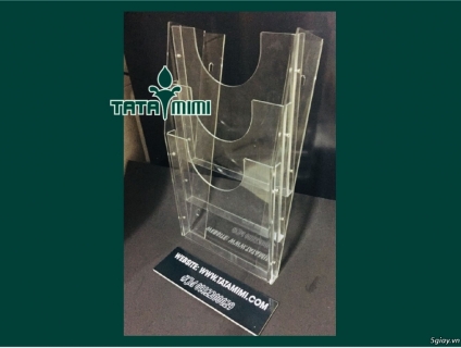 Kệ mica 3 ngăn để Ủy nhiệm chi cho ngân hàng