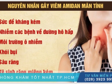 Cùng phòng khám Đa Khoa Hoàn Cầu tìm hiểu viêm amidan mãn tính